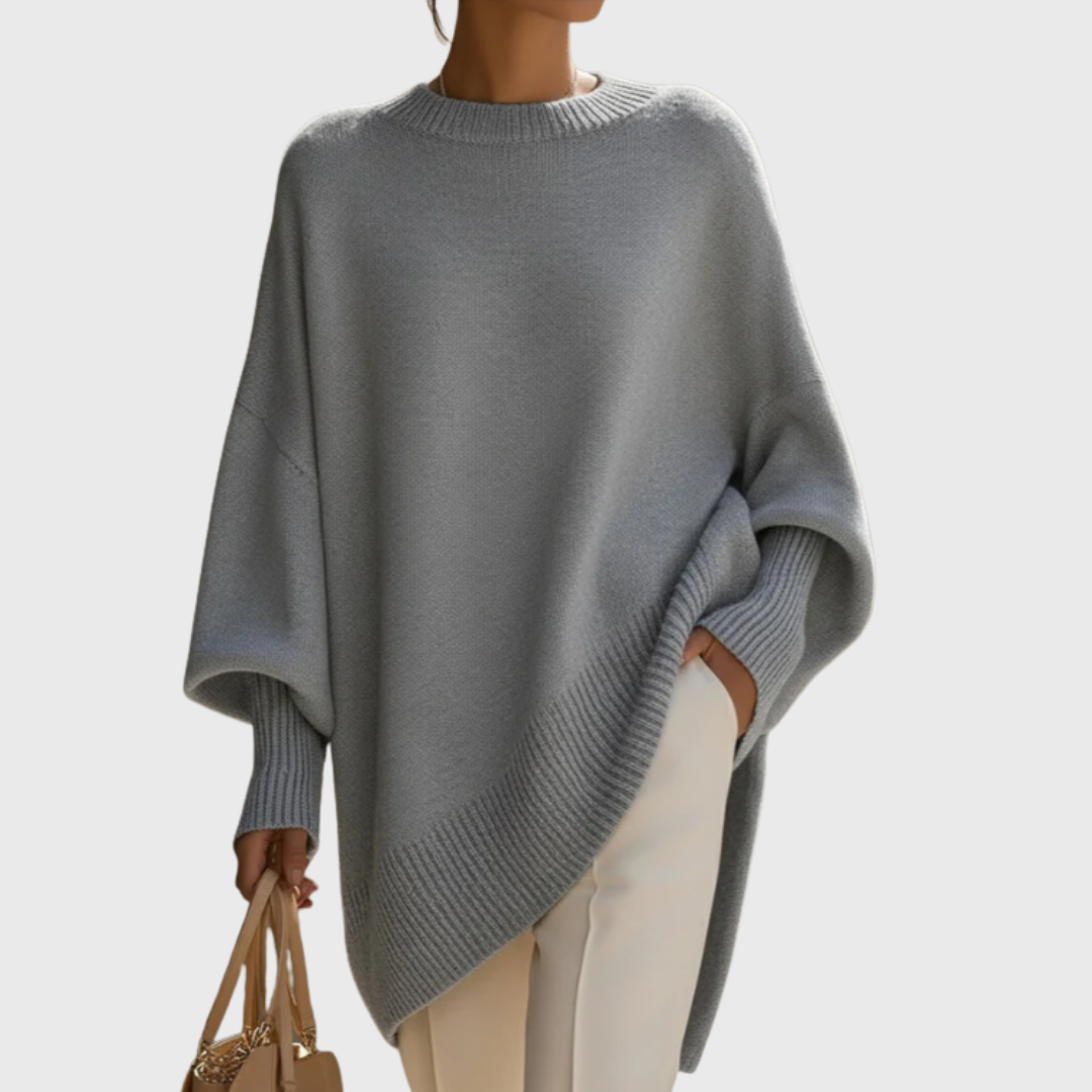 Oversized Poncho Knit Pullover
