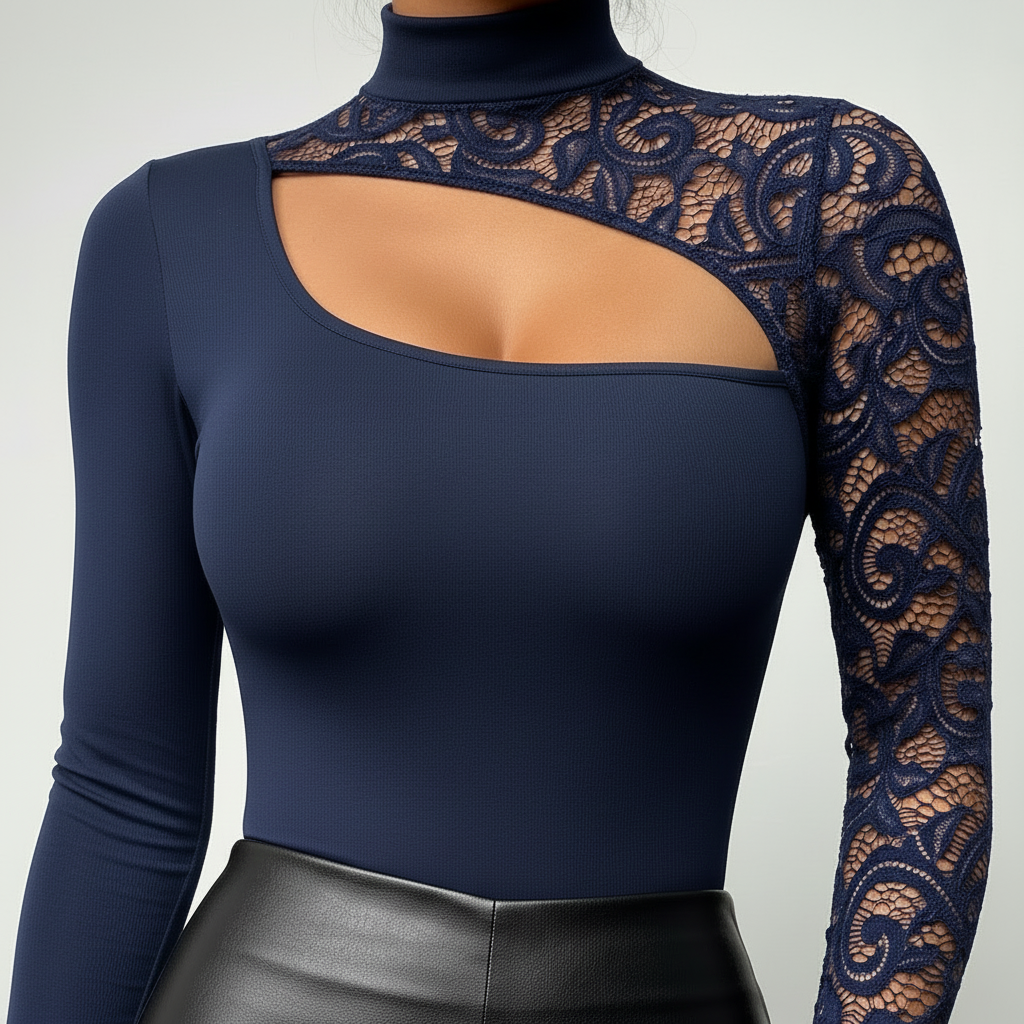 Lace Cutout Top