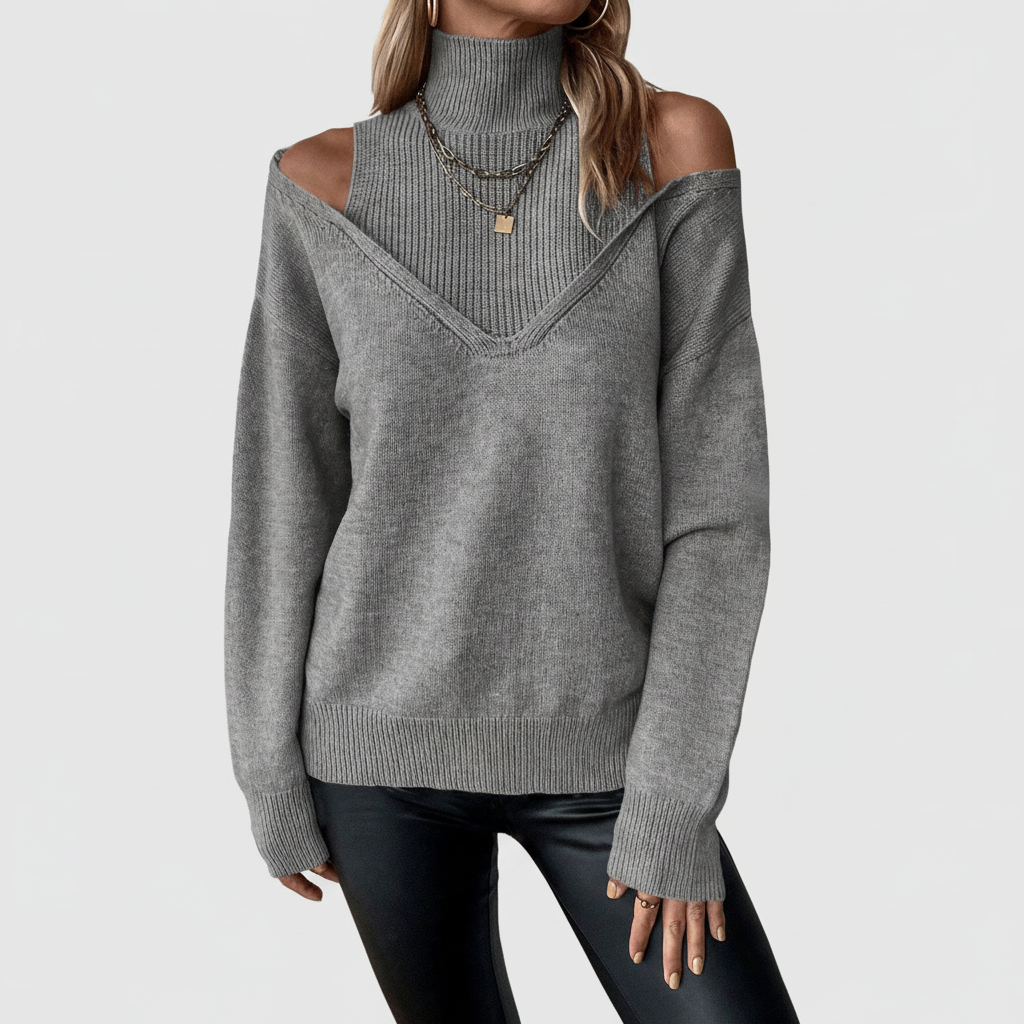 Élise Layered Knit Sweater