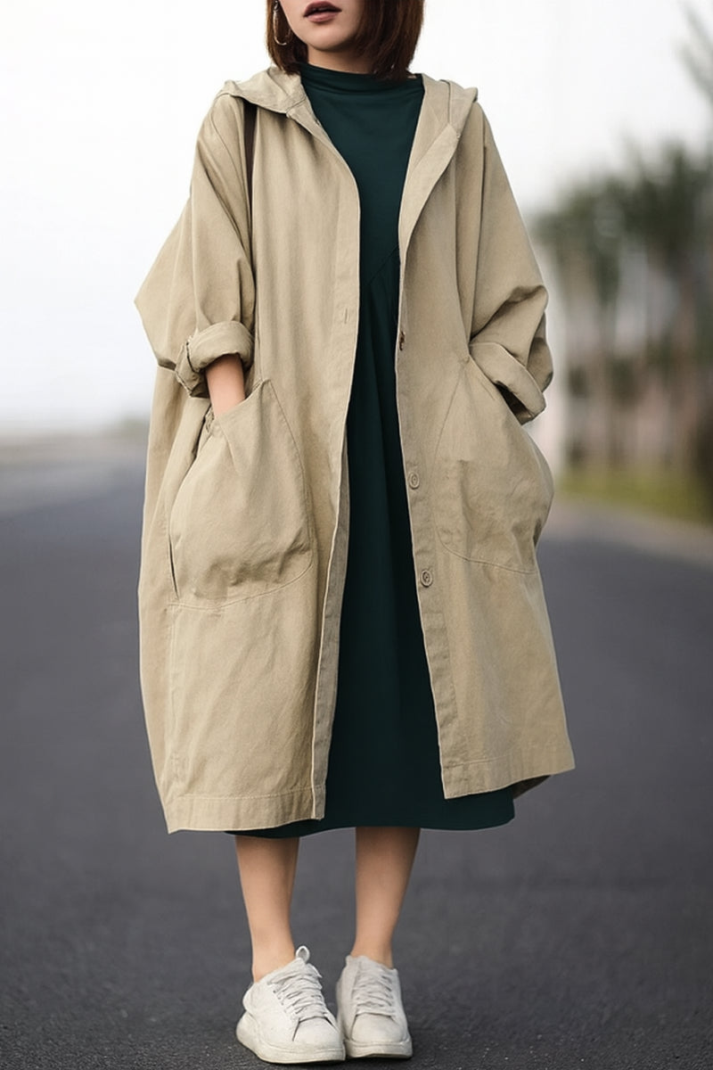 Indigo | Oversized Windbreaker Jacket