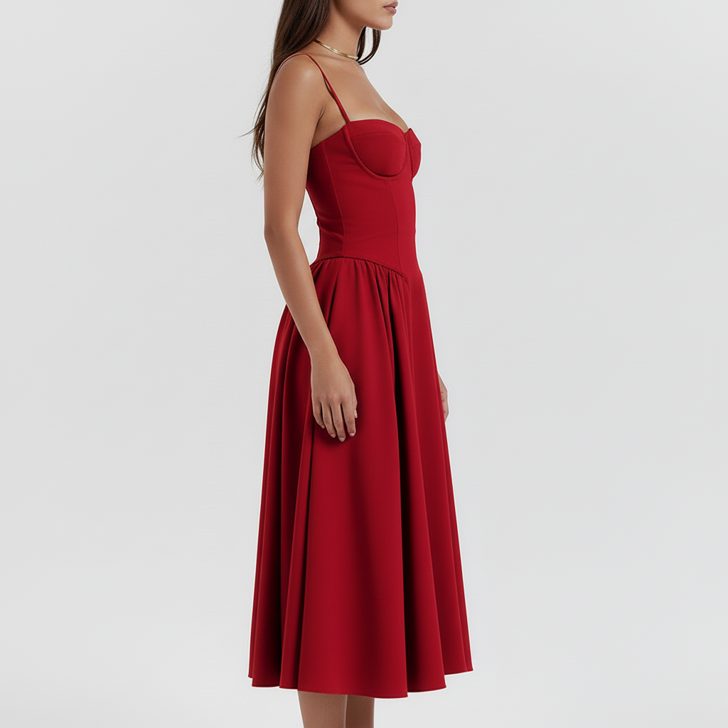 Aria Bustier Midi Dress