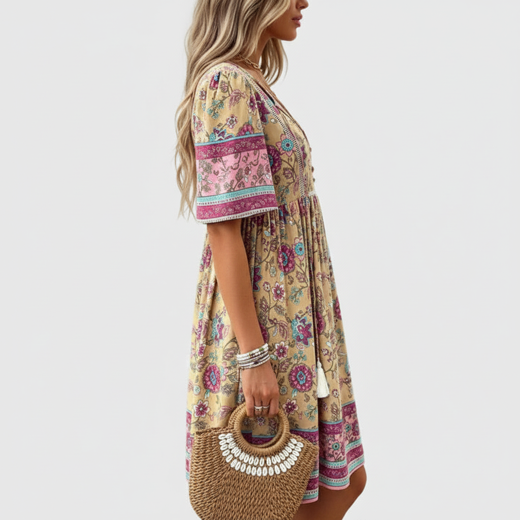 Solé V-neck Dress