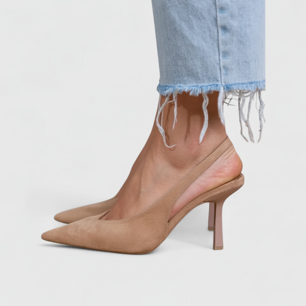 Celeste Suede Slingback Heel