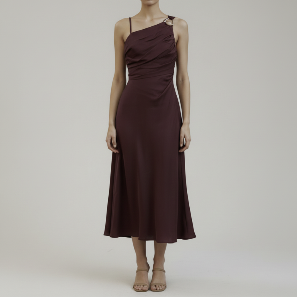 Bordeaux Strap Dress