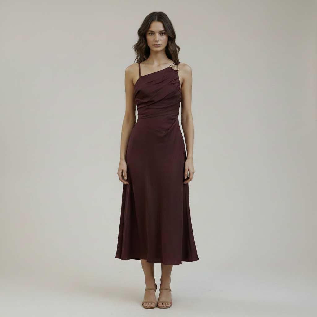 Bordeaux Strap Dress