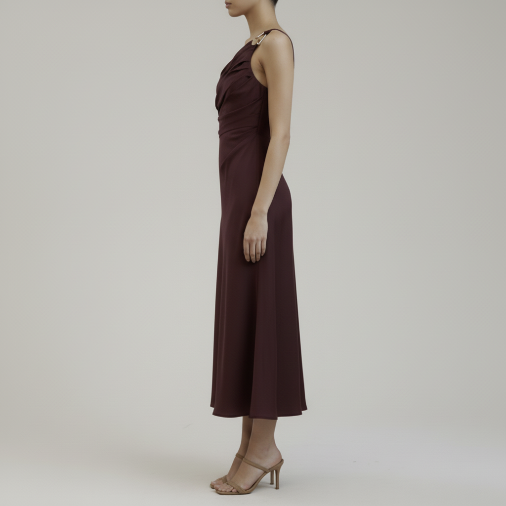 Bordeaux Strap Dress