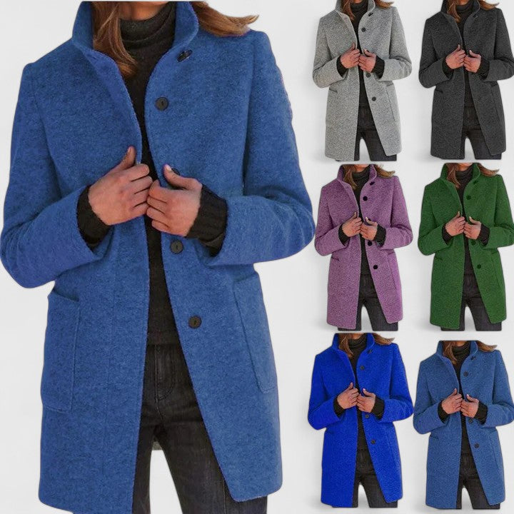 The Celine™ | Tailored Textured Coat