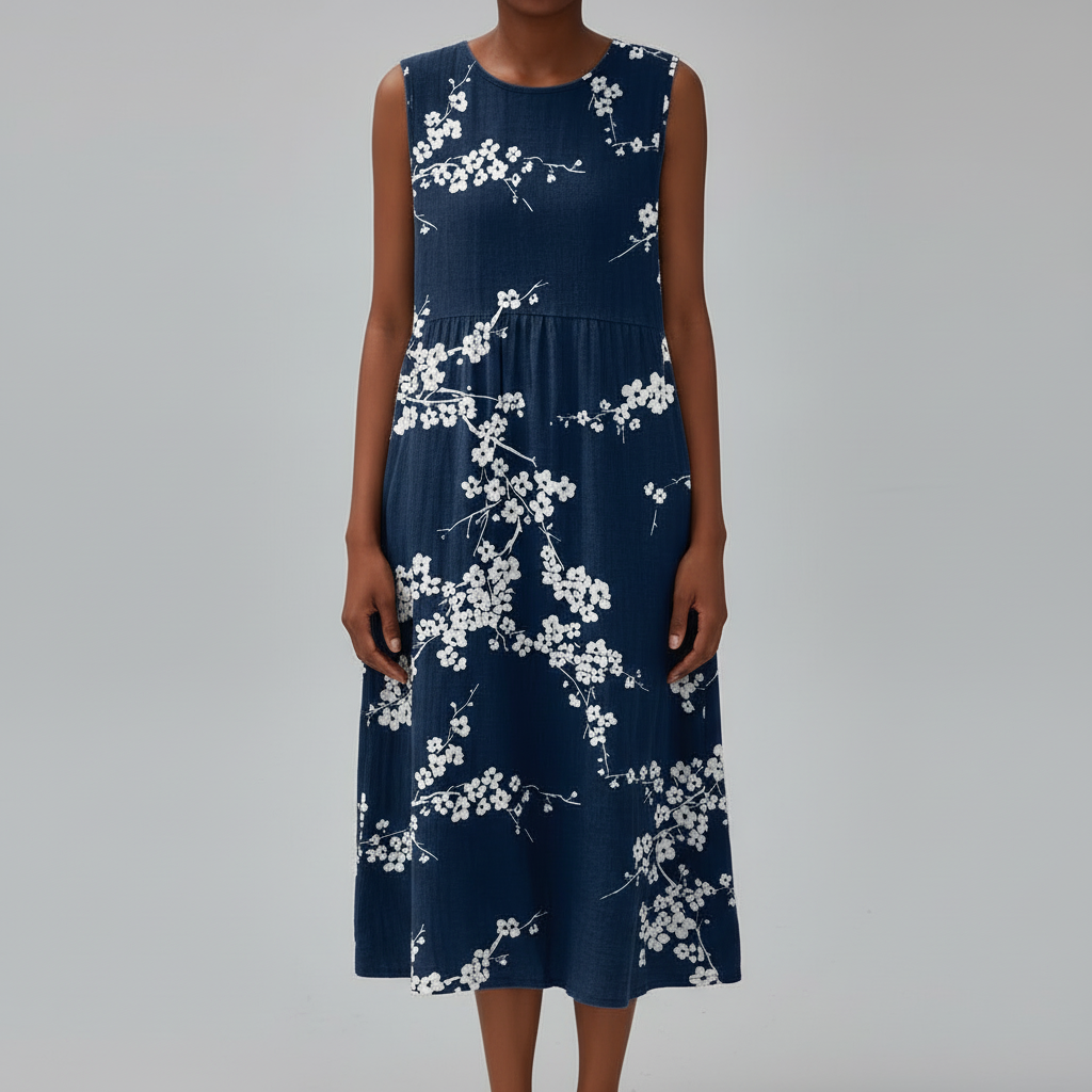 Mila Floral Print Midi Dress