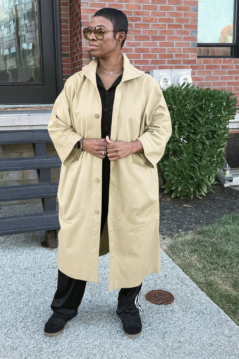 Indigo | Oversized Windbreaker Jacket