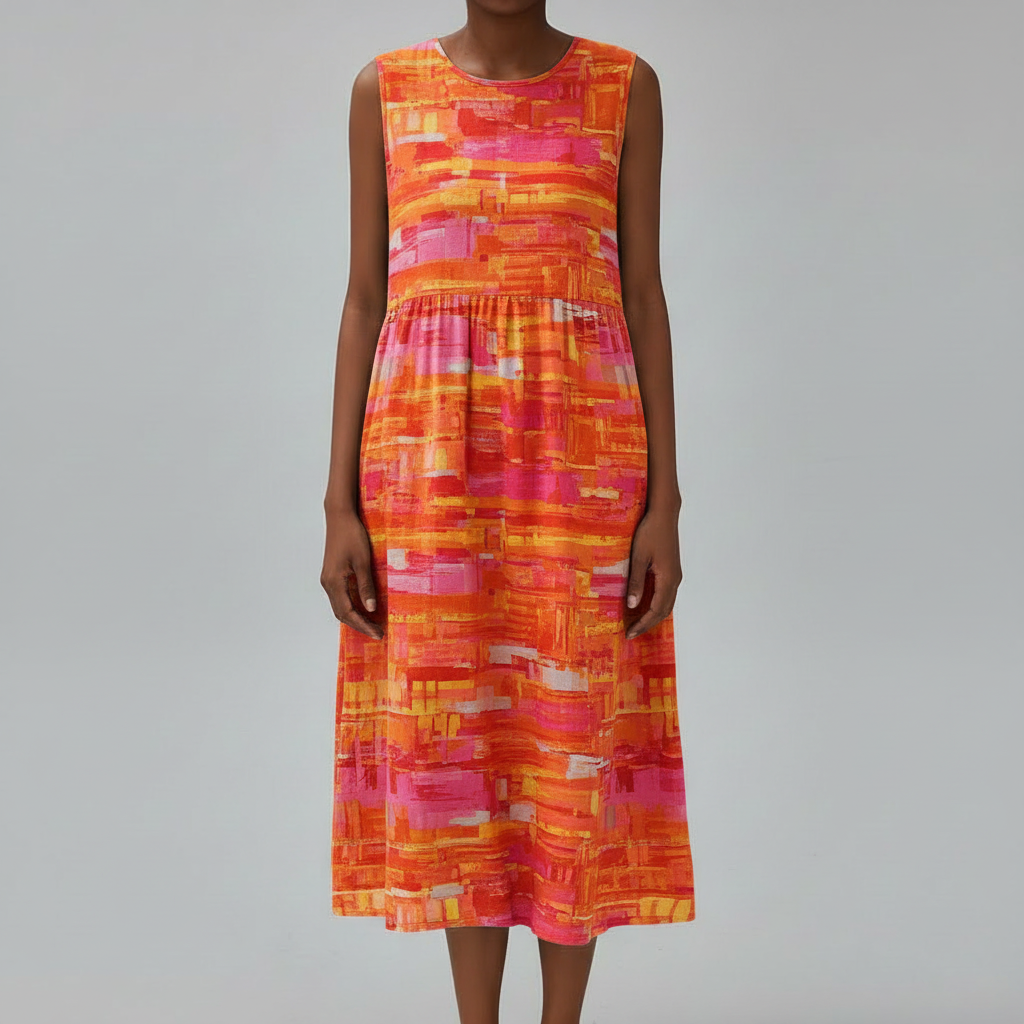 Mila Floral Print Midi Dress