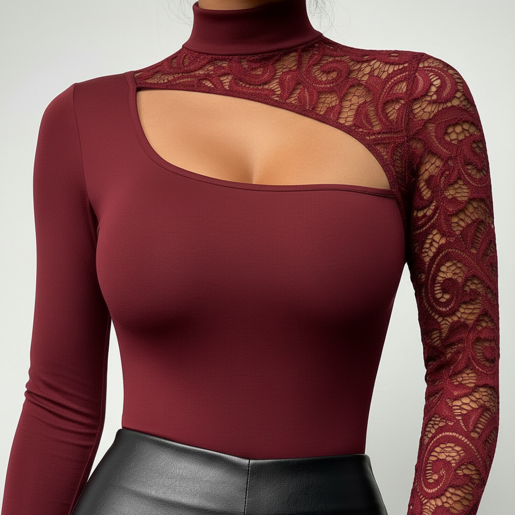 Lace Cutout Top