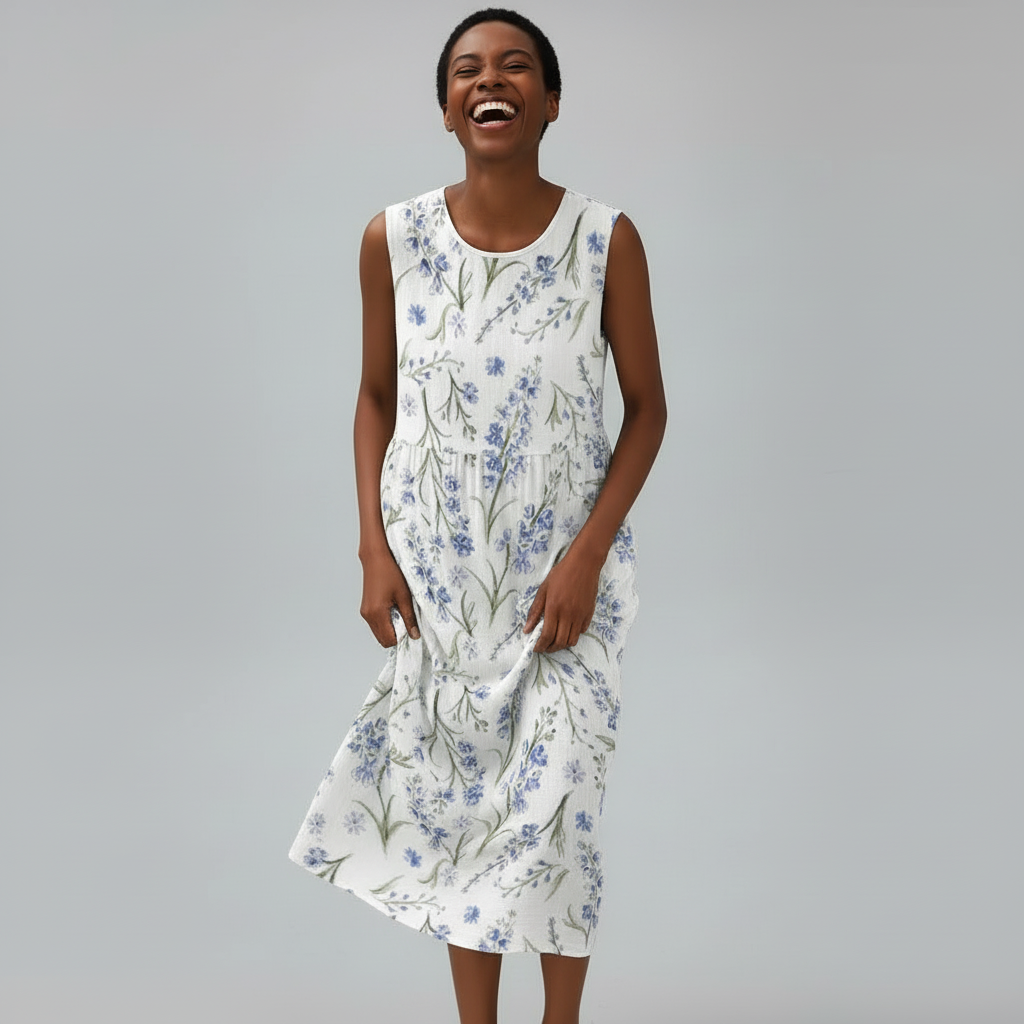 Mila Floral Print Midi Dress