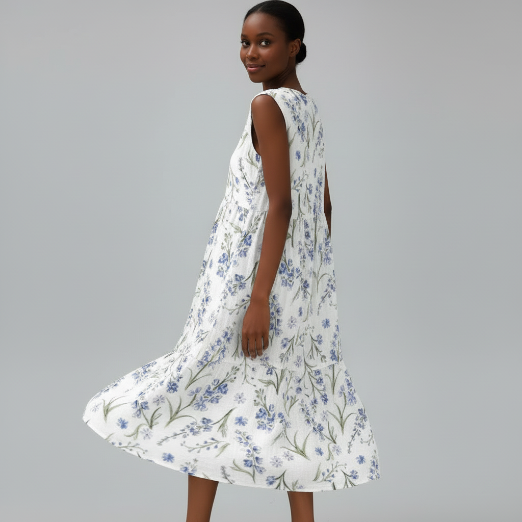 Mila Floral Print Midi Dress